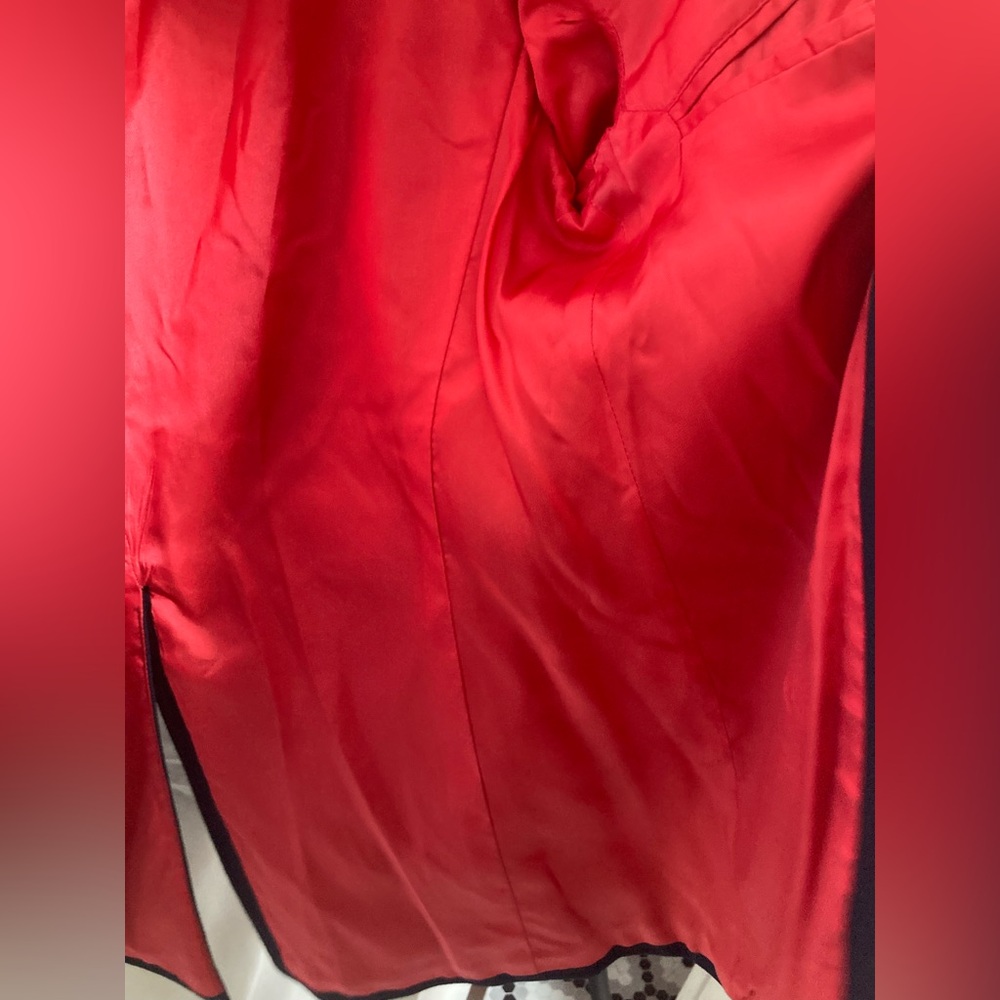 Pendleton Classic Black with Blue Undertone Blazer & Vibrant Red Lining Sz 42L - Picture 14 of 15